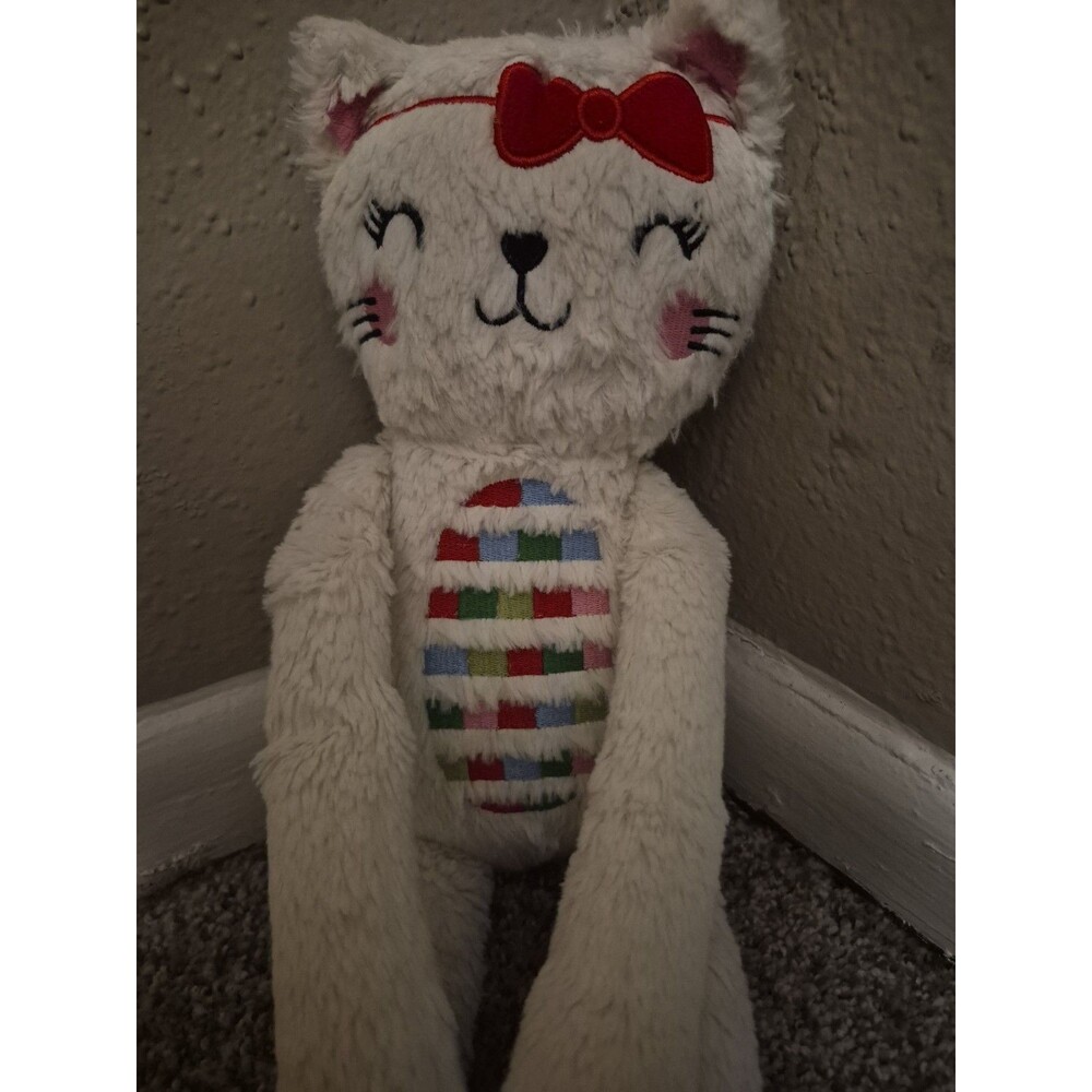 Inter-American Product White Kitty Cat Plush Stuffed Animal Soft Toy Sticky Hand - Picture 3 of 5